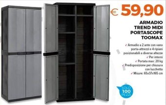 Todis Toomax Armadio Trend Midi Portascope offerta