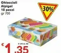 Despar Alpigel Ghiaccioli offerta