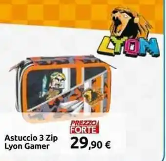 Carrefour Lyon Gamer Astuccio 3 Zip offerta