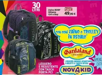 Carrefour Mitama Zaino BDBF Girl o Boy offerta