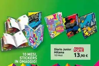 Carrefour Diario Junior Mitama 10 Mesi offerta