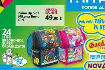 Carrefour Zaino Up Side Mitama Boy o Girl offerta