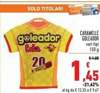 Conad Goleador 20 Pezzi Cola 150 G(ml) offerta