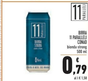 Conad Conad Birra 11 Paralleli 500 Ml offerta