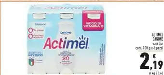 Conad Blanco Actimel offerta