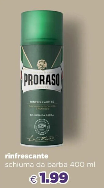 Acqua & Sapone Proraso rinfrescante schiuma da barba 400 ml offerta