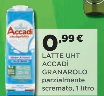 Coop Accadì Latte Granarolo offerta