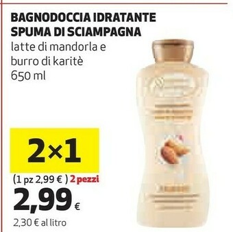 Coop Spuma di Sciampagna Bagnoschiuma offerta