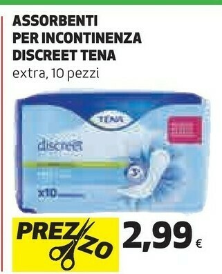 Coop Tena Assorbenti offerta