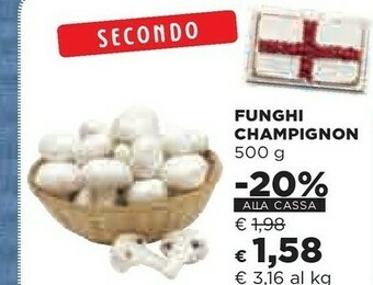 Coop Funghi champignon offerta