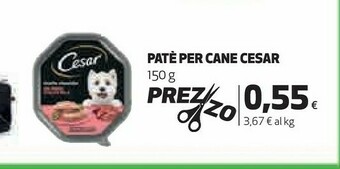 Coop Cesar Cibo per cani offerta