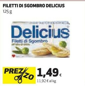 Coop Delicius Filetti di sgombro offerta