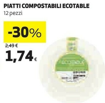 Coop Piatti di plastica offerta
