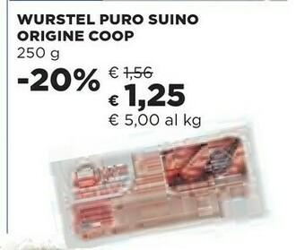 Coop Wurstel offerta
