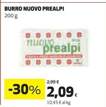 Coop Prealpi Burro offerta