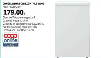Coop Beko Congelatori a pozzetto offerta