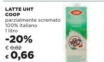 Coop Latte parzialmente scremato offerta