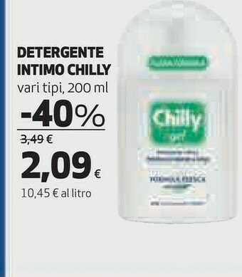 Ipercoop Chilly Detergente intimo offerta