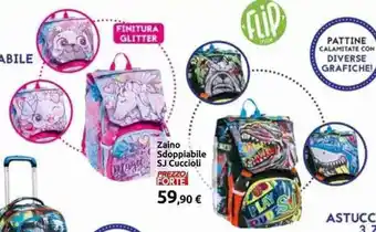 Carrefour Zaino Sdoppiabile SJ Cuccioli offerta