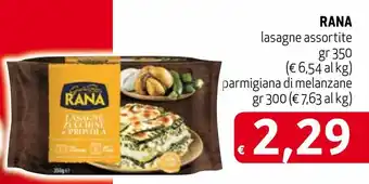 Spak Supermercati Rana lasagne assortite gr 350 offerta