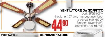 Mondo Brico Ventilatore da soffitto offerta