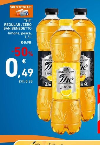 Spazio Conad The regular/zero san benedetto offerta