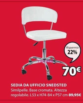 JYSK Sedia da ufficio offerta