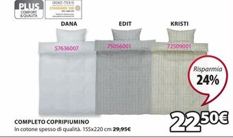 JYSK Completo copripiumino offerta