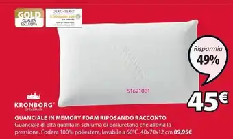 JYSK Guanciale 1300g riposando racconto 40x70 offerta