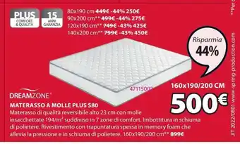 JYSK Materasso a molle offerta