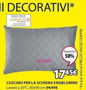 JYSK Cuscino offerta