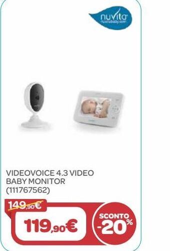 Bimbo Store Videovoice 4.3 video baby monitor offerta