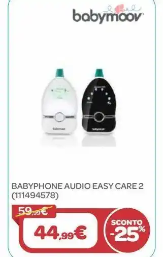 Bimbo Store Babyphone audio easy care 2 babymoov offerta