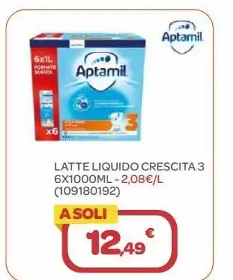 Bimbo Store Latte liquido crescita 3 aptamil offerta
