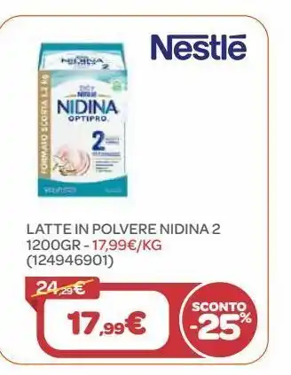 Bimbo Store Latte in polvere nidina 2 nestlé offerta