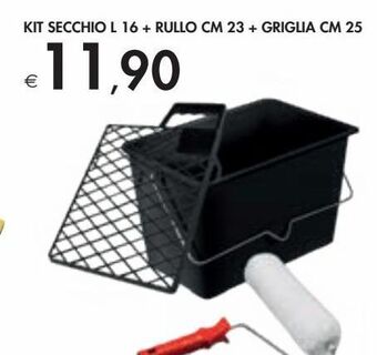 Bennet Kit secchio l 16 + rullo cm 23 + griglia cm 25 offerta