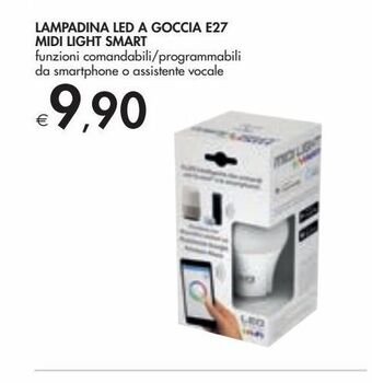 Bennet Lampadina led a goccia e27 midi light smart offerta