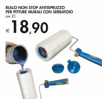 Bennet Rullo non stop antispruzzo per pitture murali con serbatoio offerta