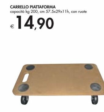 Bennet Carrello piattaforma offerta