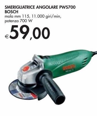Bennet Smerigliatrice angolare pws700 bosch offerta