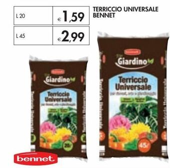 Bennet Terriccio universale bennet offerta