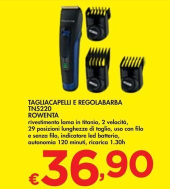 Bennet Tagliacapelli e regolabarba tn5220 rowenta offerta