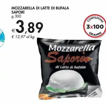 Bennet Mozzarella di latte di bufala saporì offerta