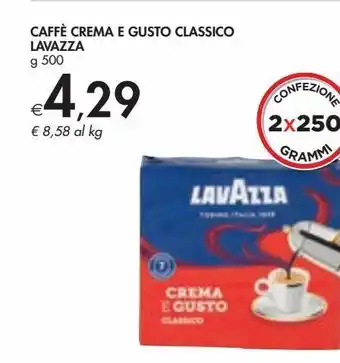 Bennet Caffè crema e gusto classico lavazza offerta
