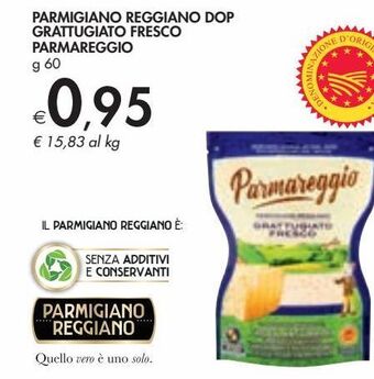 Bennet Parmigiano reggiano dop grattugiato fresco parmareggio offerta