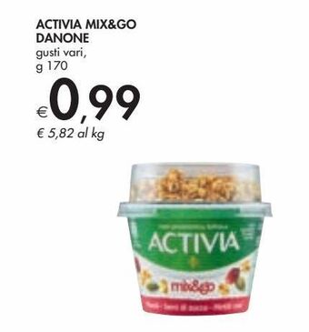 Bennet Activia mix&go danone offerta