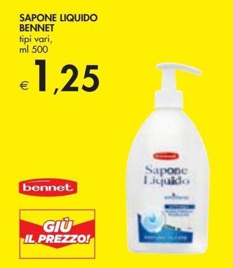 Bennet Sapone liquido bennet offerta