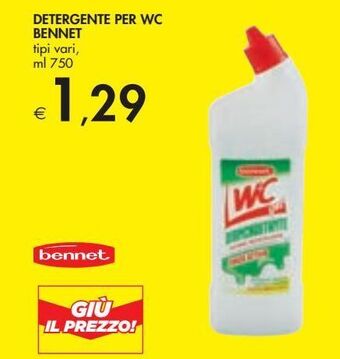 Bennet Detergente per wc bennet offerta