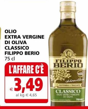 Il Gigante Olio extra vergine di oliva classico filippo berio offerta