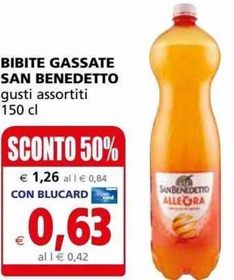 Il Gigante Bibite gassate san benedetto offerta
